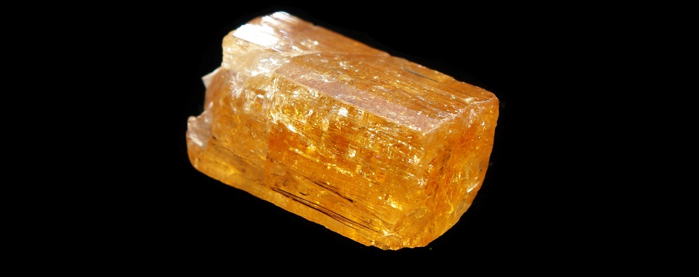 A piece of golden Topaz Gemstone.