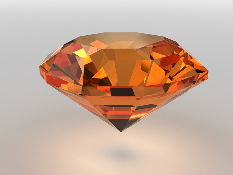 amber or orange gemstone