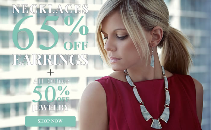 One Week Only - Earrings & Necklaces 65% OFF