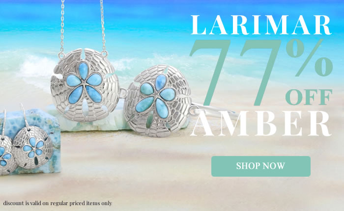 Larimar & Amber Jewelry 77% OFF