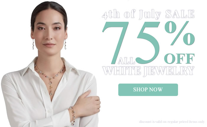 4th of July - White, Blue, Red Color Jewelry 75% OFF