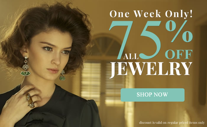 One Week Only - All Jewelry 75% OFF
