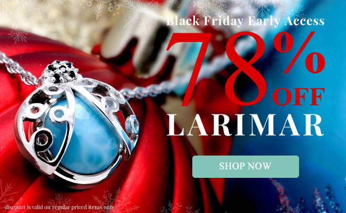 Black Friday Early Access - Larimar Jewelry 78% OFF