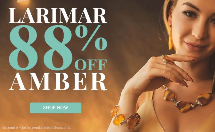 All Amber & Larimar Jewelry 88% OFF