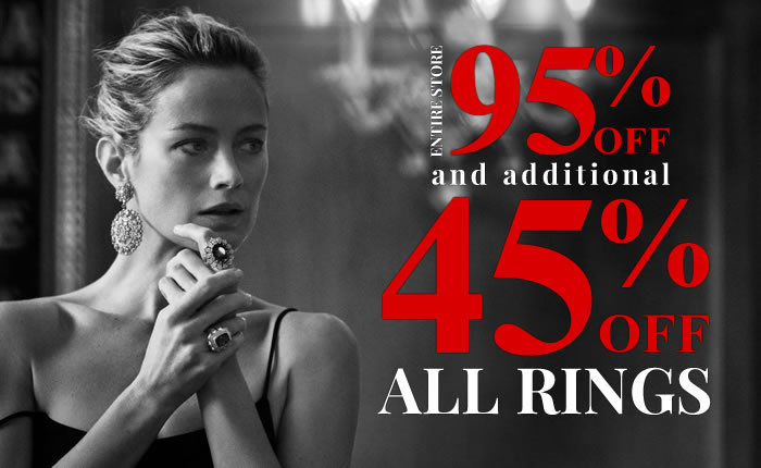 All Rings 45% OFF + All Other Jewelry 40% OFF