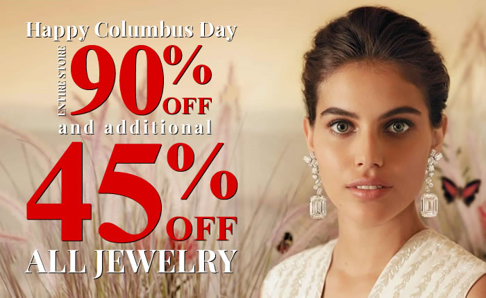 Happy Columbus Day! All Jewelry 45% Off