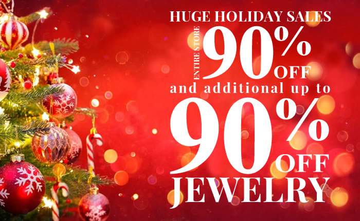 Christmas Sales - JEWELRY UP TO 90% OFF - Only Once a Year!