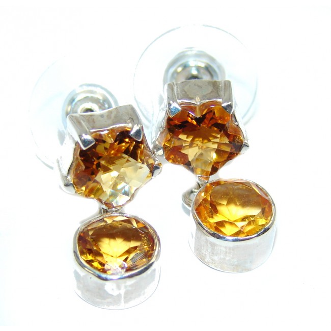 Just Perfect Golden Topaz Sterling Silver Earrings