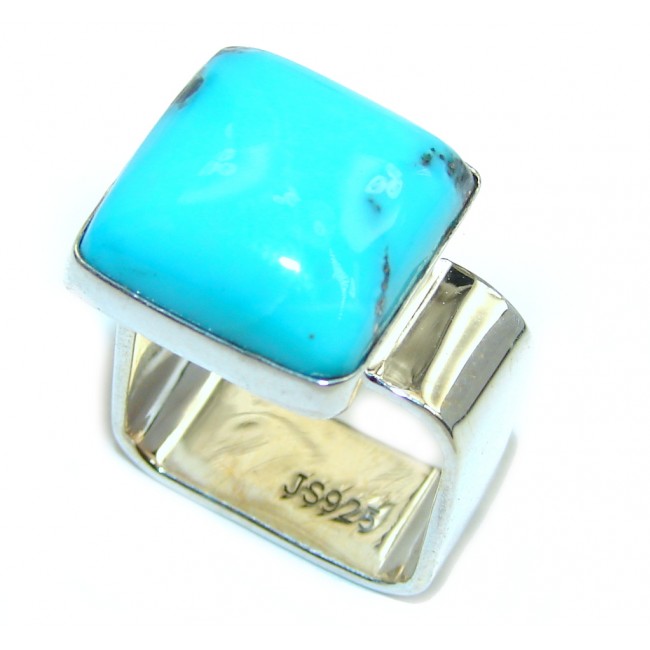 Sleeping Beauty Turquoise Sterling Silver Ring s. 6 1/4
