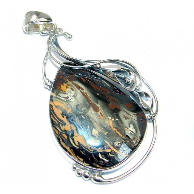 Secret Galaxy Korico Opal handcrafted Sterling Silver Pendant