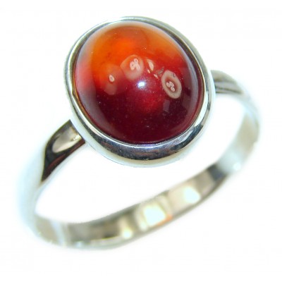 Authentic Garnet .925 Sterling Silver Ring size 8 3/4