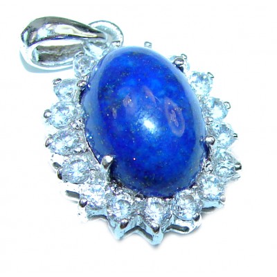 Magical Aurora Lapis Lazuli .925 Sterling Silver handcrafted Pendant