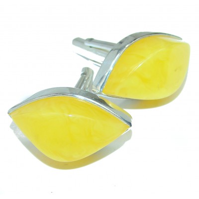 Amazing authentic Baltic Amber .925 Sterling Silver Cufflinks