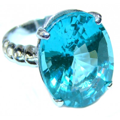 Excellent quality Apatite .925 Sterling Silver ring size 6