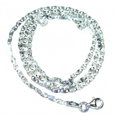 Val design Sterling Silver Chain 20'' long, 3 mm wide