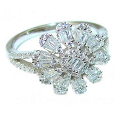 Exlusive White Topaz .925 Sterling Silver ring size 8 3/4