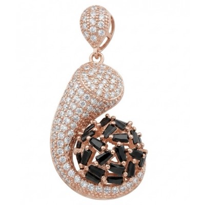 Born to Glam 5.2 carat natural Sapphire 18K Gold over .925 Sterling Silver Perfectly handcrafted Pendant