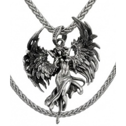 Flaying Angel 24 inches Long Necklace