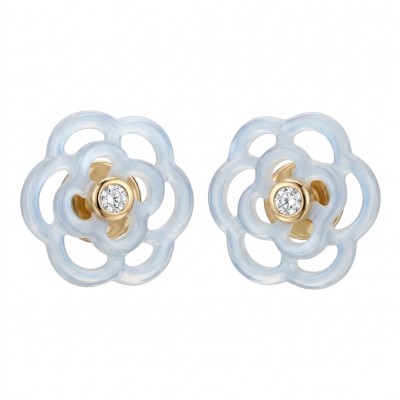 Genuine Blister Pearl .925 Sterling Silver dipped in 18K Gold handcrafted Statement Earrings