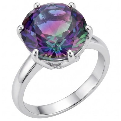 7.8 carat Brazilian Tourmaline .925 Sterling Silver Perfectly handcrafted Ring s. 7