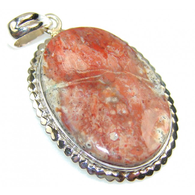 Classy Pietriefied Wood Sterling Silver Pendant