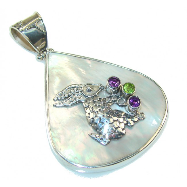 Great Blister Pearl Sterling Silver pendant