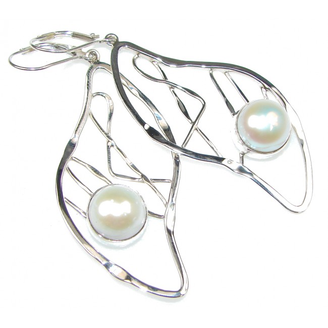 Galaxy Queen! Fresh Water Pearl Sterling Silver Earrings