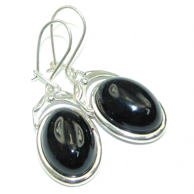Amazing! Black Onyx Sterling Silver earrings