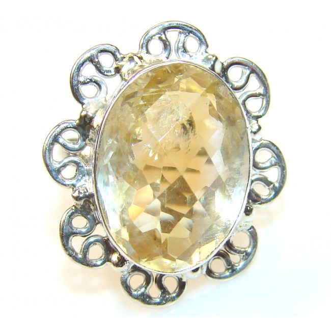 Promise Citrine Sterling Silver ring s. 7 1/4