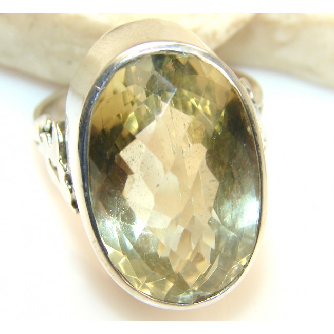 Delight Citrine Sterling Silver ring s. 10