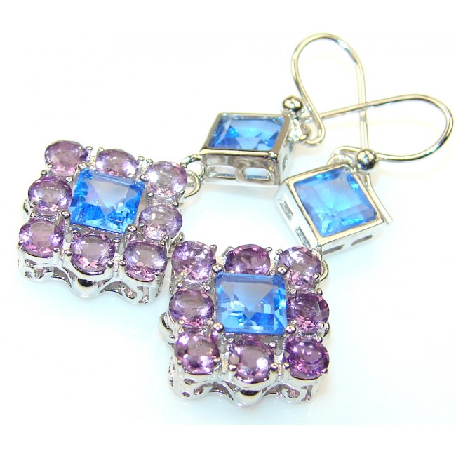 Delicate Blue Quartz Sterling Silver earrings