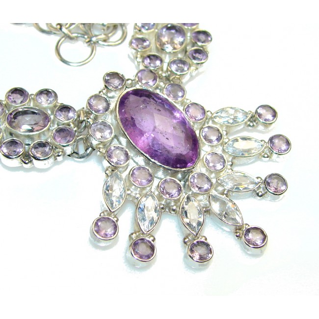 Empress Purple Amethyst Sterling Silver necklace
