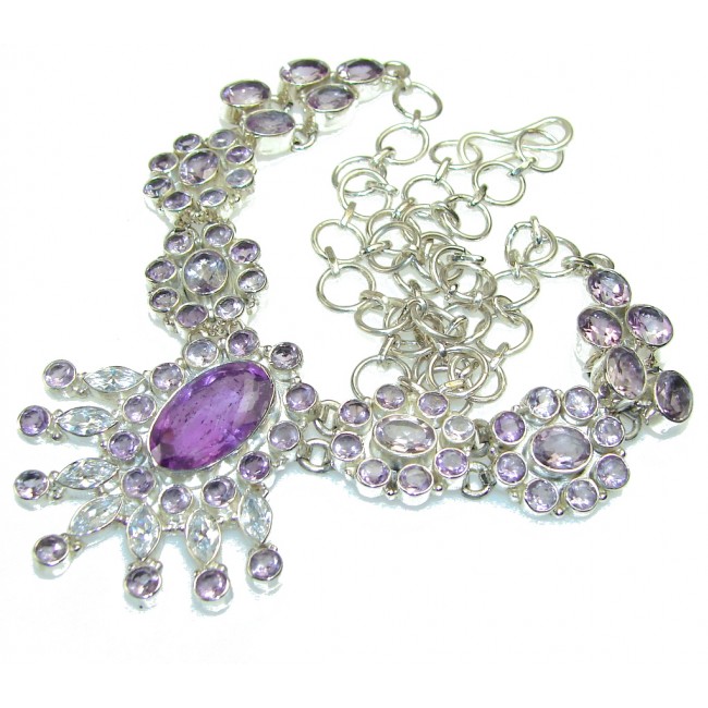 Empress Purple Amethyst Sterling Silver necklace