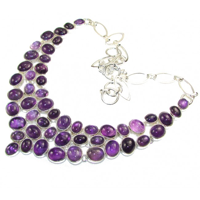 Purple Spell!! Amethyst Sterling Silver necklace