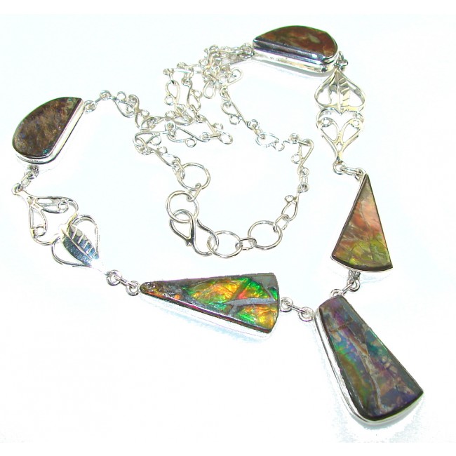 Bali Secret!!! Ammolite Sterling Silver necklace