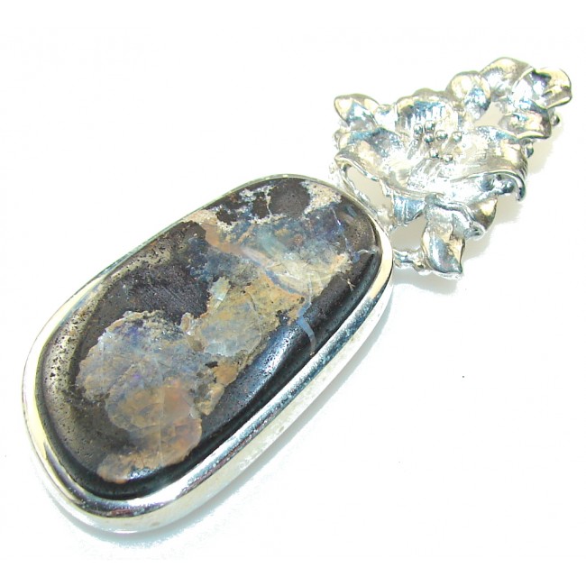 Classy Boulder Opal Sterling Silver Pendant