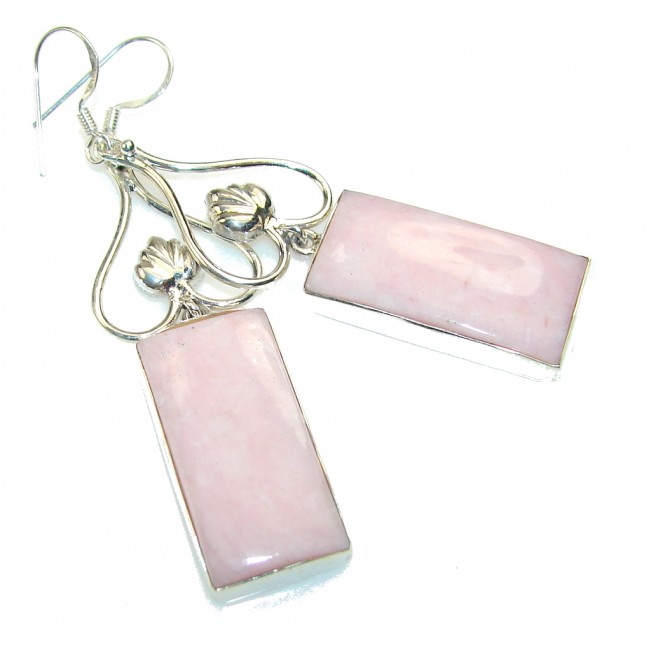 Delicate Pink Opal Sterling Silver earrings