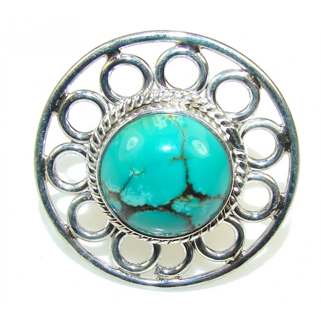 Amazing Color Of Turquoise Sterling Silver Ring s. 7