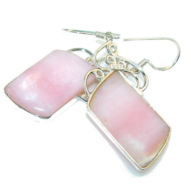 Passionate!! Pink Opal Sterling Silver earrings