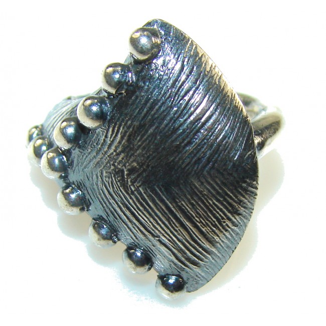 Classy Style!! Oxidized Silver Sterling Silver Ring s. 61/2