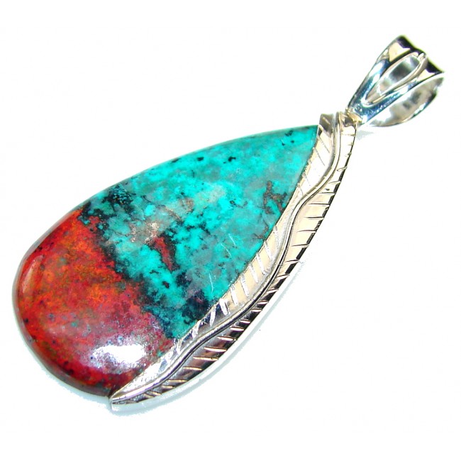 New Awesome! Red Sonora Jasper Sterling Silver Pendant