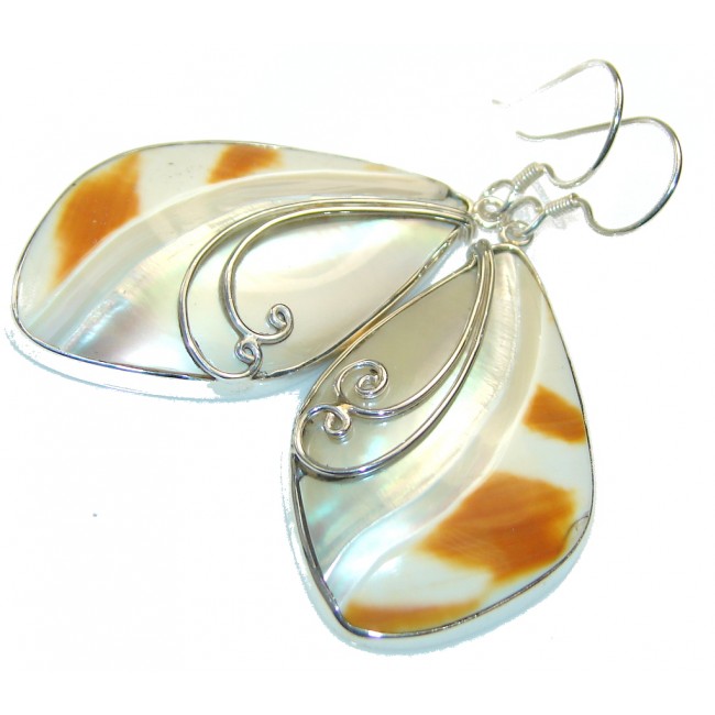 Amazing Style! Ocean Shell Sterling Silver earrings