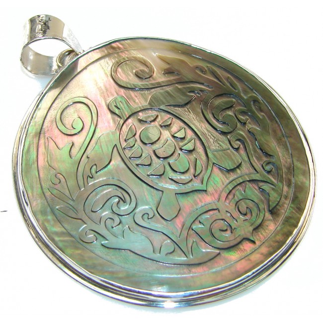 Secret Dynasty Rainbow Abalone Sterling Silver Pendant