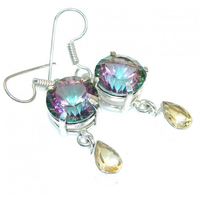 Secret! Rainbow Magic Topaz Sterling Silver earrings