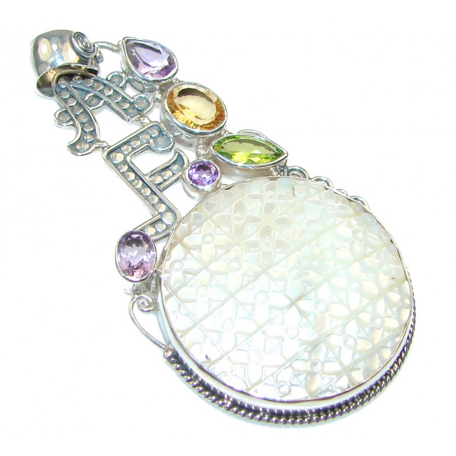 Fashion Style!! Blister Pearl Sterling Silver pendant