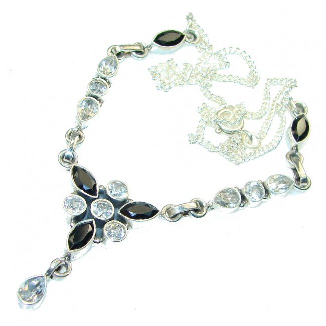 Perfect!! White Topaz Sterling Silver necklace