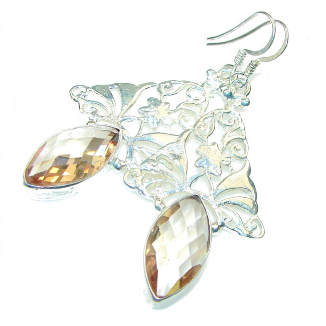 Secret Golden Topaz Sterling Silver earrings