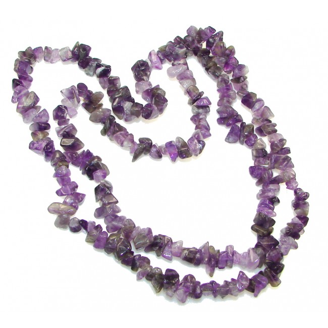 Natural Beauty! Purple Amethyst Necklace