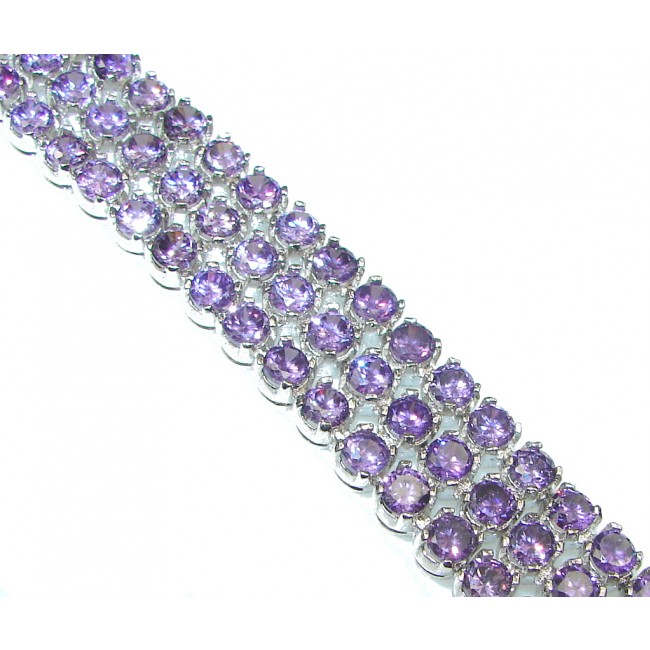 Love Attraction! Created Purple Amethyst Sterling Silver Bracelet