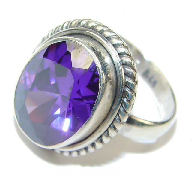 True Emotion! Created Alexandrite Sterling Silver Ring s. 8 1/4